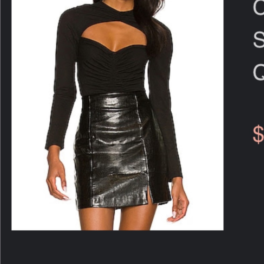 CRISTEN BODYSUIT IN BLACK size XS